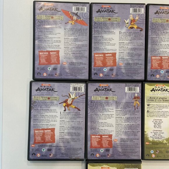 Avatar: The Last Airbender 1 & 2 DVD Set Water & Earth Volumes 1-5 Multilingual - Picture 4 of 9